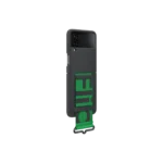 Coque en silicone avec sangle pour Galaxy Z Flip4 Black – Image 5