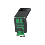 Coque en silicone avec sangle pour Galaxy Z Flip4 Black – Image 6