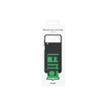 Coque en silicone avec sangle pour Galaxy Z Flip4 Black – Image 9