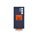 Coque en silicone pour Galaxy S22 Ultra avec sangle Bleu Marine – Image 6