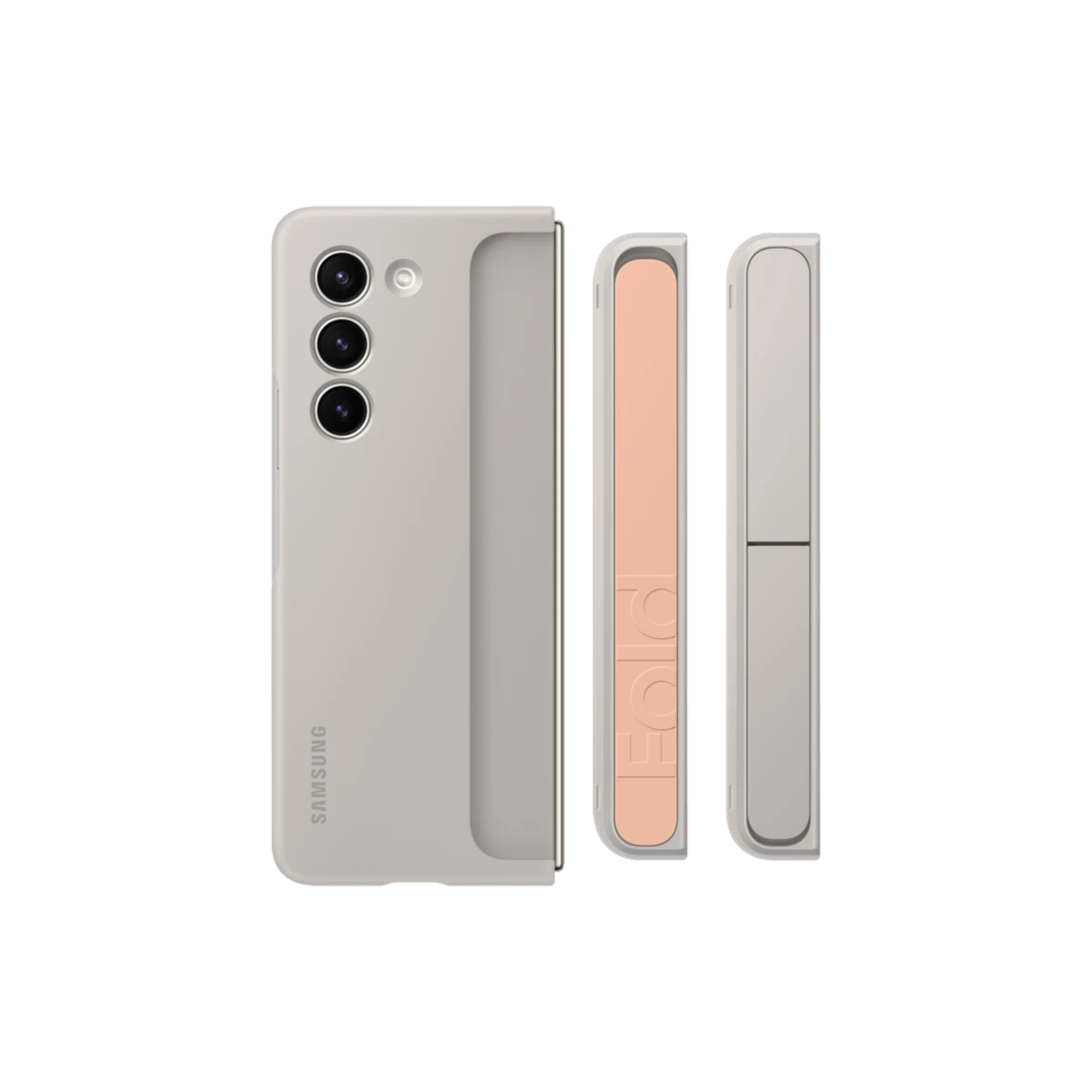 Étui verticale avec sangle pour Galaxy Z Fold5 Sand