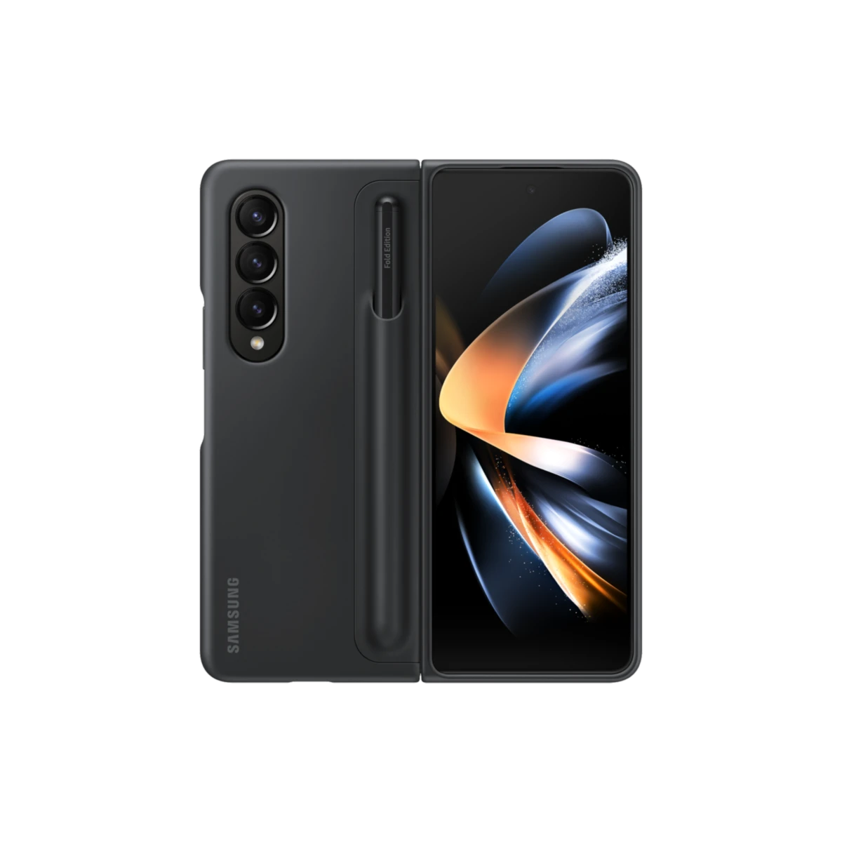 Galaxy Z Fold4 Standing Cover with Pen Black