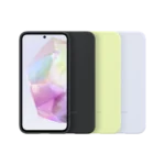 Étui en silicone pour Galaxy A35 5G Bleu Clair – Image 6