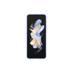 Coque en silicone avec anneau pour Galaxy Z Flip4 Bleu Polaire – Image 3