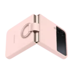 Galaxy Z Flip4 Silicone Cover with Ring Rose – Image 5