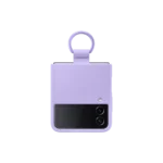 Galaxy Z Flip4 Silicone Cover with Ring Violet Bora