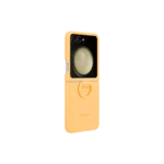 Étui en silicone avec anneau pour Galaxy Z Flip5 Apricot – Image 2