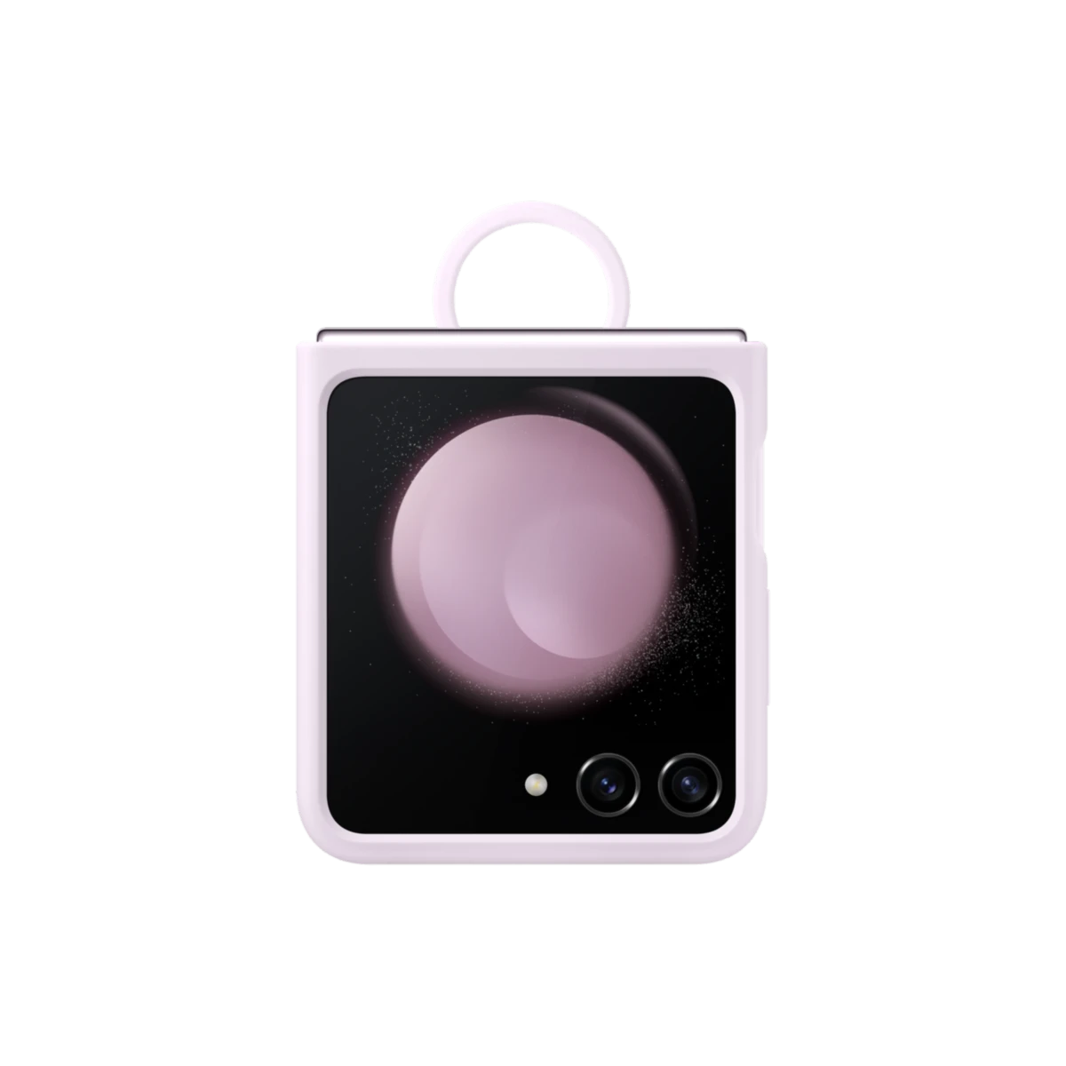 Étui en silicone avec anneau pour Galaxy Z Flip5 Lavender