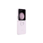 Étui en silicone avec anneau pour Galaxy Z Flip5 Lavender – Image 2