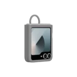 Étui en silicone pour Galaxy Z Flip6 Gray – Image 3