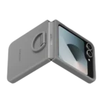Étui en silicone pour Galaxy Z Flip6 Gray – Image 5