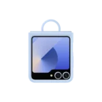 Étui en silicone pour Galaxy Z Flip6 Blue