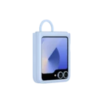 Étui en silicone pour Galaxy Z Flip6 Blue – Image 3