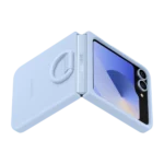 Étui en silicone pour Galaxy Z Flip6 Blue – Image 5