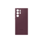 Coque en silicone pour Galaxy S22 Ultra Bordeaux – Image 4