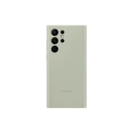 Coque en silicone pour Galaxy S22 Ultra Vert Olive