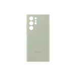Coque en silicone pour Galaxy S22 Ultra Vert Olive – Image 4