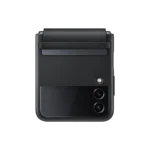 Galaxy Z Flip4 Flap Leather Cover Black