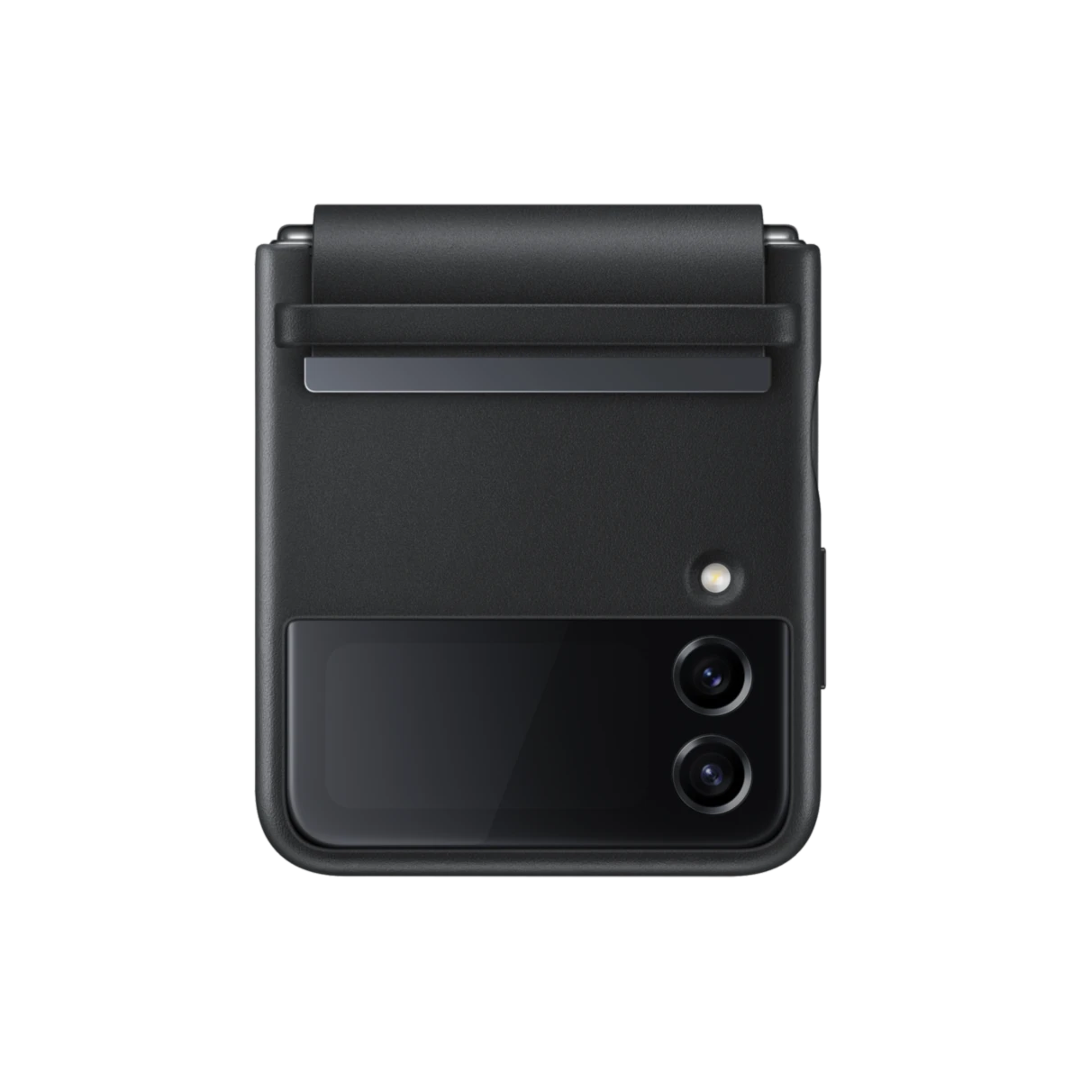 Galaxy Z Flip4 Flap Leather Cover Black