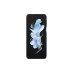 Galaxy Z Flip4 Flap Leather Cover Black – Image 3