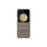 Étui à rabat en éco-cuir pour Galaxy Z Flip5 Etoupe