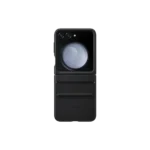 Étui à rabat en éco-cuir pour Galaxy Z Flip5 Black