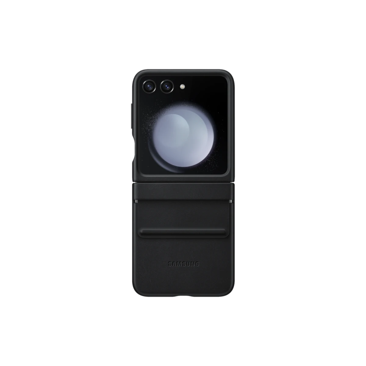 Étui à rabat en éco-cuir pour Galaxy Z Flip5 Black