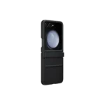 Étui à rabat en éco-cuir pour Galaxy Z Flip5 Black – Image 2