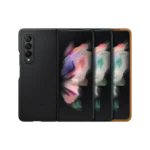 Étui en cuir pour Galaxy Z Fold3 5G Camel – Image 9