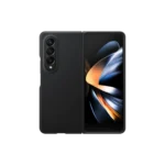 Galaxy Z Fold4 Leather Cover Black