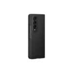 Galaxy Z Fold4 Leather Cover Black – Image 4