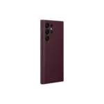 Étui en cuir pour Galaxy S22 Ultra Bordeaux – Image 3
