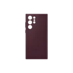 Étui en cuir pour Galaxy S22 Ultra Bordeaux – Image 4