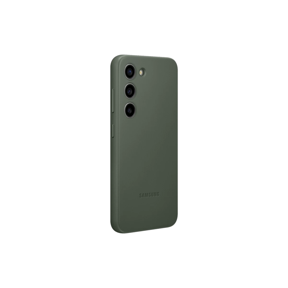 Étui en cuir pour Galaxy S23 Green