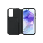 Étui Smart View avec porte-carte pour Galaxy A55 5G Black – Image 3