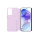 Étui Smart View avec porte-carte pour Galaxy A55 5G Violet – Image 3