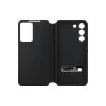 Galaxy S22 Smart Clear View Cover Black – Image 5