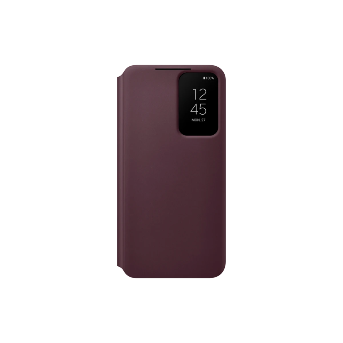 Galaxy S22 Smart Clear View Cover Burgundy