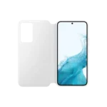 Galaxy S22 Smart Clear View Cover White – Image 3