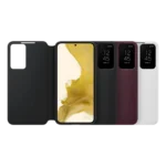 Galaxy S22 Smart Clear View Cover White – Image 6