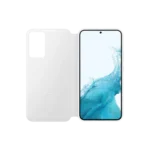 Galaxy S22+ Smart Clear View Cover White – Image 3