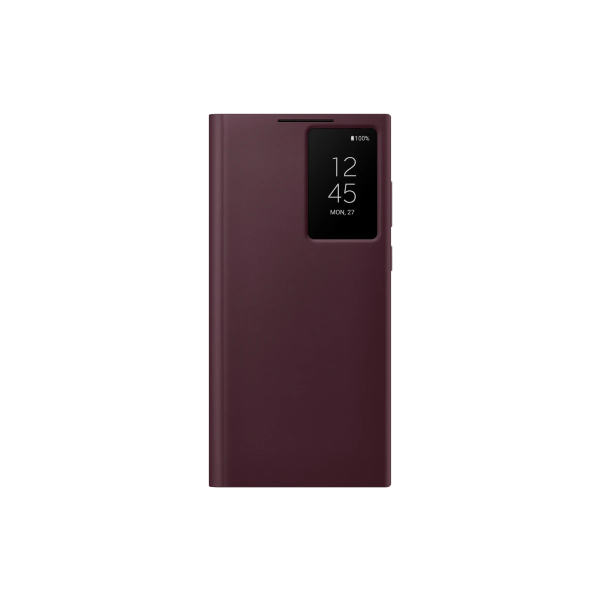 Étui Smart Clear View pour Galaxy S22 Ultra Bordeaux