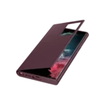 Étui Smart Clear View pour Galaxy S22 Ultra Bordeaux – Image 4