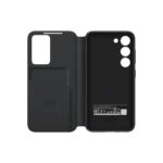 Etui Clear View avec porte-carte pour Galaxy S23 Black – Image 2