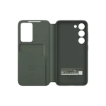 Etui Clear View avec porte-carte pour Galaxy S23 Kaki – Image 3