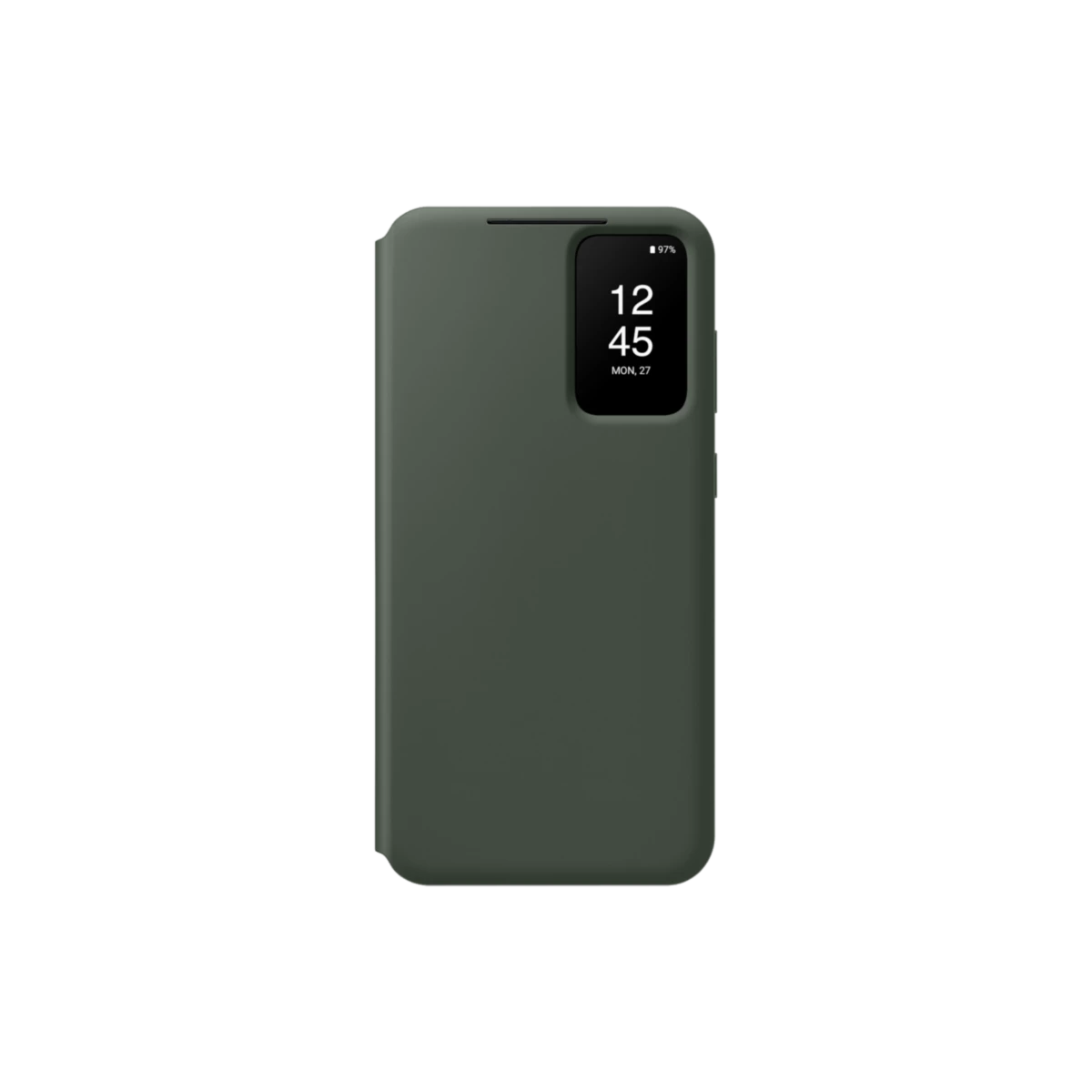 Etui Clear View avec porte-carte pour Galaxy S23+ Kaki