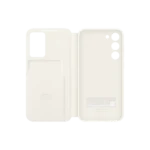 Etui Clear View avec porte-carte pour Galaxy S23+ Crème – Image 5