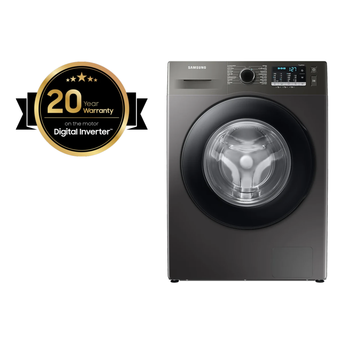WW70TA046AX1MF_1 Lave-Linge EcoBubble 7 kg - WW70TA046AX Inoxydable / Inox 7 kg – Image 1