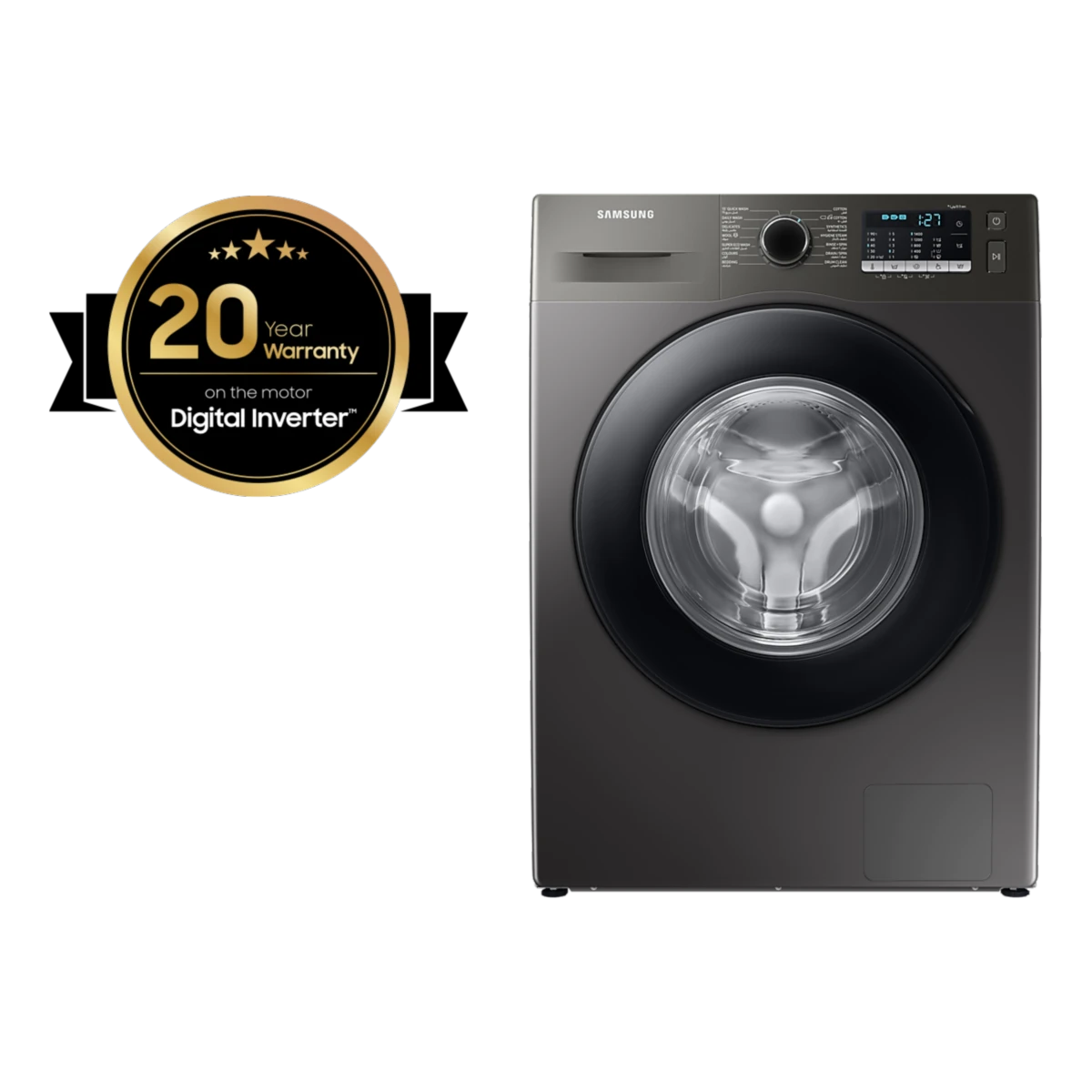 WW80TA046AX1MF_1 Lave-Linge EcoBubble 8 kg - WW80TA046AX Inoxydable / Inox 8 kg – Image 1